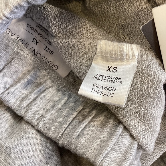 Grayson Threads Wide Leg Checkerboard Lightweight Sweatpants, Gray - Size XS NWT - Picture 10 of 11
